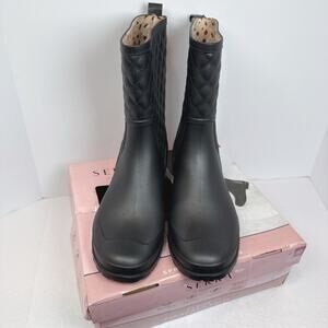 Serra Ladies Spring Rain Boots | Black | 10